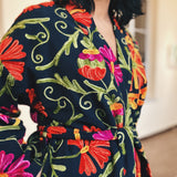 Suzano Kimono Jacket | Midnight Garden Long
