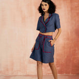 2+2=5 | Eva Cropped Blazer & High Waist Shorts SET  - Linen