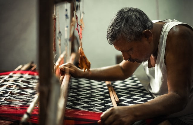 Ikat Weaving by Akhil Pawar